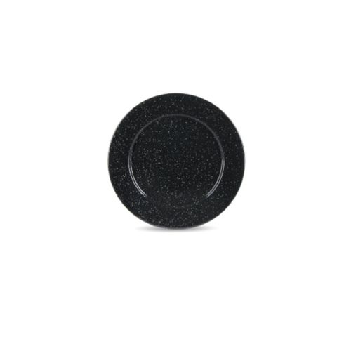 Graniteware | Assiette À16cm En Acier Émaillé | Compatible Four Et Lave-Vaisselle | Légère | Empilable | Résiste Aux Rayures | Noir