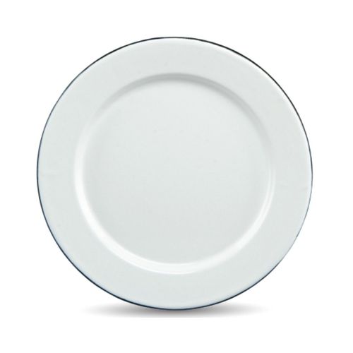 Graniteware | Assiette À32cm En Acier Émaillé | Compatible Four Et Lave-Vaisselle | Légère | Empilable | Résiste Aux Rayures | Blanche