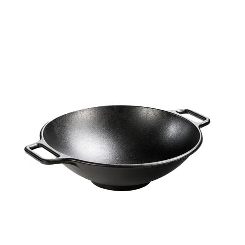 Lodge - Poele Wok En Fonte Naturelle 23cm - Made In Usa