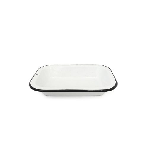 Graniteware - Plat À  Four Rectangulaire En Acier Émaillé - Blanc