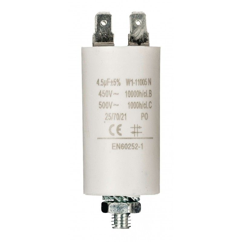 FIXAPART Condensateur 4.5uf / 450 v + Cosses Condo 4,5mf