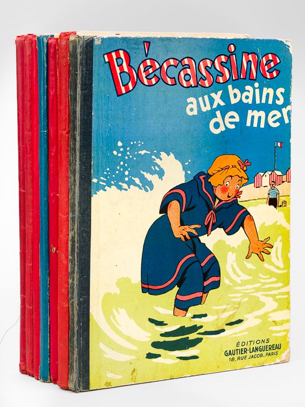 [ Lot De 8 Albums Anciens De Bécassine ] Bécassine Dans La Neige 1933 - Bécassine Chez Les Alliés 1930 - Bécassine, Son Oncle Et Leurs Amis 1930 - B