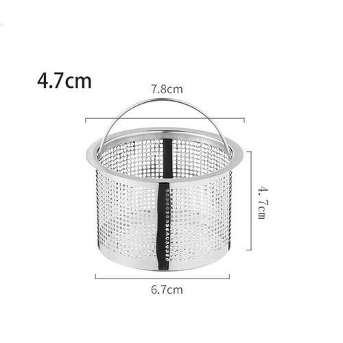 Profondeur De Couleur 4,7 Cm Bouchon De Filtre De Trou De Vidange De Douche, Évier En Acier Inoxydable, Filtre De Cuisine, Écran En Métal, Passoire De Salle De Bains