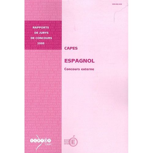 Capes Espagnol - Concours Externe