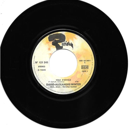 David Alexandre Winter : Vole S'envole / Grain De Sable [Vinyle 45 Tours 7"] 1969
