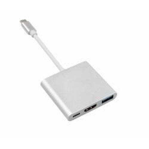 Adaptateur Usb 3.0 Type C Maclean Mctv-840 Vers Hdmi, Hub 2 Ports