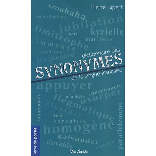 Dictionnaire Des Synonymes De La Langue Française