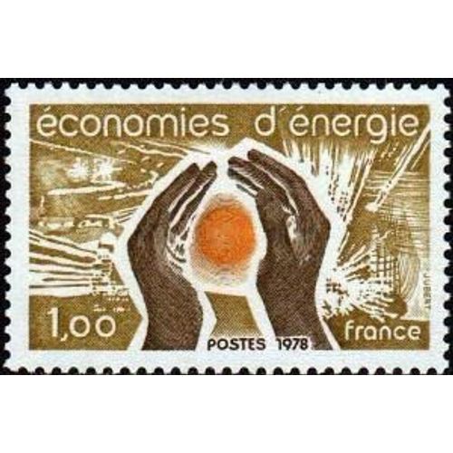 Timbre France 1978 Oblitéré - Economies D'énergie - 1.00 Yt2007
