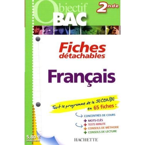 Français 2de - Fiches Détachables