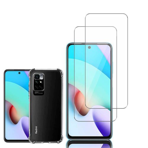 Coque Silicone Tpu Souple Pour Xiaomi Redmi Note 11 4g 6.5" Anti-Choc Ultra Résistant Avec Coins Renforcés - Transparent + 2 Films Verre D'aluminium Super Résistant 9h - Transparent