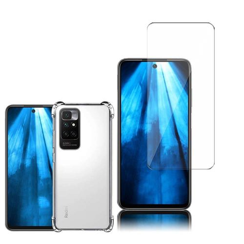 Coque Silicone Tpu Souple Pour Xiaomi Redmi 10 Prime 6.5" Anti-Choc Ultra Résistant Avec Coins Renforcés - Transparent + 1 Film Verre Nano Fléxible - Transparent