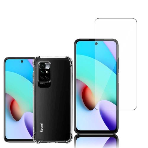 Coque Silicone Tpu Souple Pour Xiaomi Redmi 10 Prime 2022 6.5" Anti-Choc Ultra Résistant Avec Coins Renforcés - Transparent + 1 Film Verre Nano Fléxible - Transparent