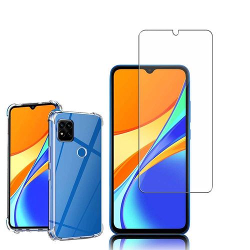 Coque Silicone Tpu Souple Pour Xiaomi Redmi 9c/ 9c Nfc/ Redmi 9 (India) 6.53" Anti-Choc Ultra Résistant Avec Coins Renforcés - Transparent + 1 Film Verre Nano Fléxible - Transparent