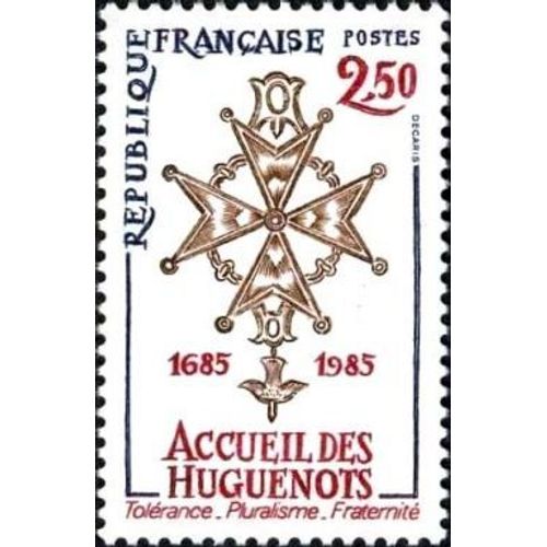 Timbre France 1985 Oblitéré - Accueil Des Huguenots 1685-1985 - 2.50 Yt2380