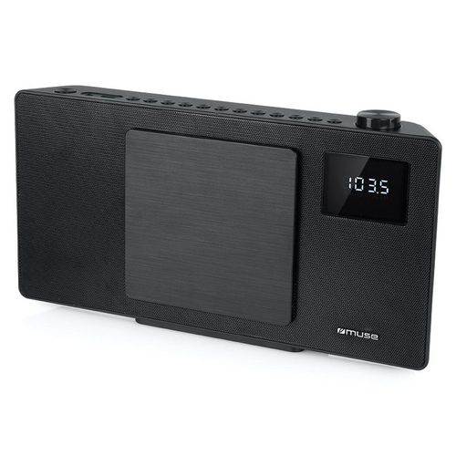 Muse M-60 BT - Micro-chaîne stéréo 2 x 20 Watts - Radio FM - Lecteur CD - Bluetooth 5.0 - Réveil - AUX/RCA/USB