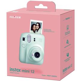 Fujifilm instax Mini Appareil Photo instantané 12, Exposition Automatique  avec Objectif Selfie intégré, Blanc Argile