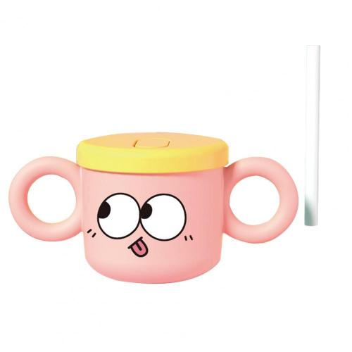 couleur Rose A Compact 240ml Eco-friendly Measuring Straw Drink Jug Heat-Resistant Water Cup Multipurpose for Infant