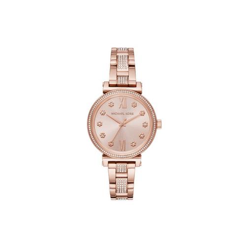 Michael Kors Sofie Mk3882 Femme Montre Rosegold Analogique Métal Nouveau