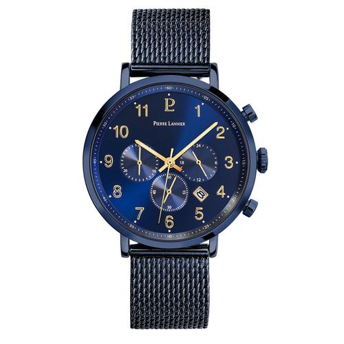 Montre Homme Pierre Lannier En Acier Bleu