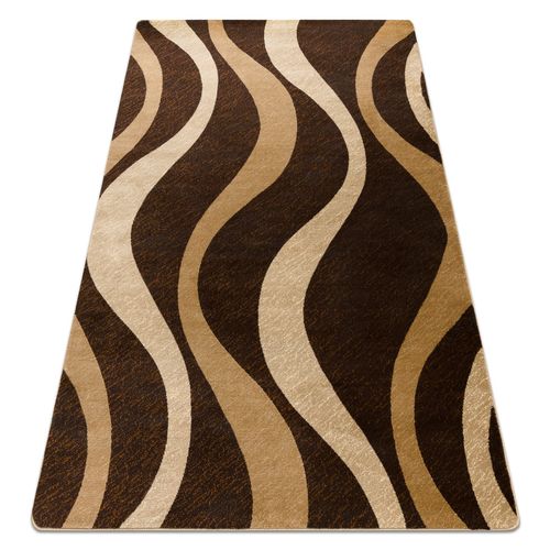 150x230 Cm Tapis Royal G3565 Vagues - Marron / Beige