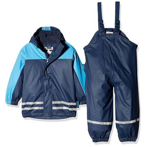 Playshoes Regen-Anzug Mit Fleece-Futter Marine Gr. 86