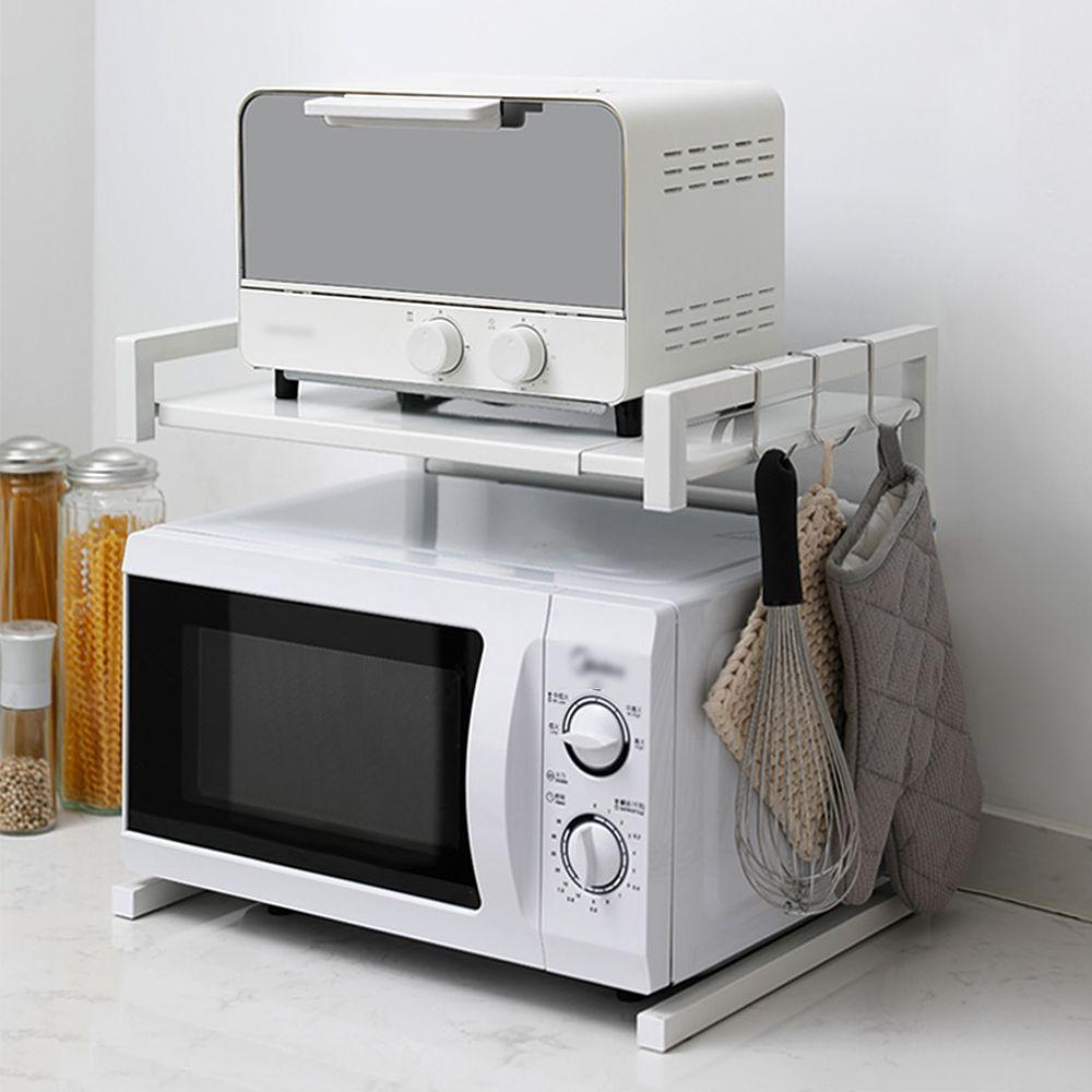 Etagères pour micro-ondes SINBIDE® rangement de cuisine avec 3 crochets  Blanc 02 - Achat & prix
