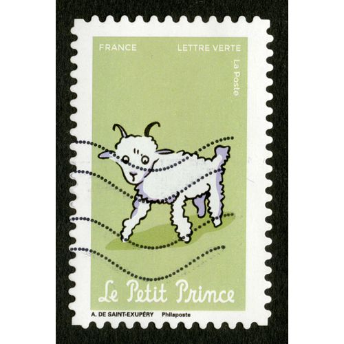 Timbre Oblitéré Le Petit Prince, A.De Saint-Exupéry, France, Lettre Verte, La Poste