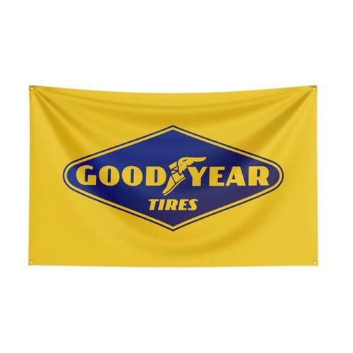 Drapeau Good Year Tyres Pneu 150x90cm Flag Deco Garage
