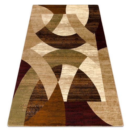 150x230 Cm Tapis Royal Hd10 Géométrique - Beige / Vert