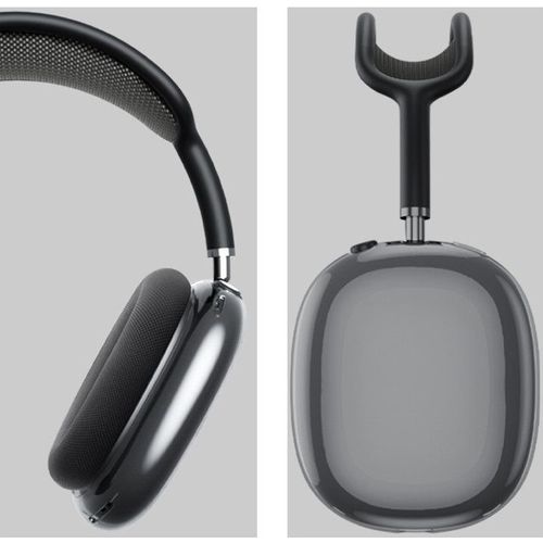 Coque de Protection en TPU Souple Housse Accessoire pour AirPods Max Casque,Anti-Rayures et Anti-poussière(Noir Transparent)