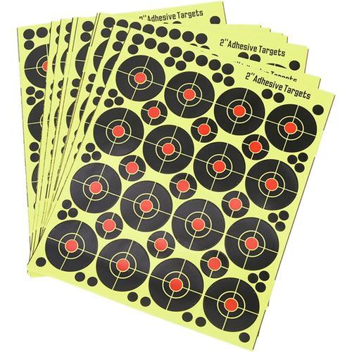 Autocollants Cibles De Portée - 10 Autocollants D'entraînement De Cible Auto-Adhésifs - Pour Air Pellet, Airsoft Guns Sticker Bb Cibles Pour La Pratique À Courte Et Longue Portée