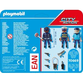 PLAYMOBIL 70569 Hélicoptère de police et parachutiste - City Action - Les  policiers - intervention poursuite au meilleur prix