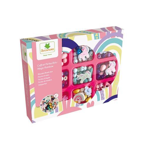 Sycomore Perles - Coffret Perles Bois Magic Rainbow