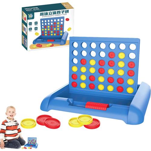 2 Pcs Line Up 4 Jeu Classique # Jeux De Société Classiques Portables,Tables Jeu Ensemble Voyage Convivial Mallette De Rangement Jouet Pour Famille Pique-Nique Camping Fête Voyage