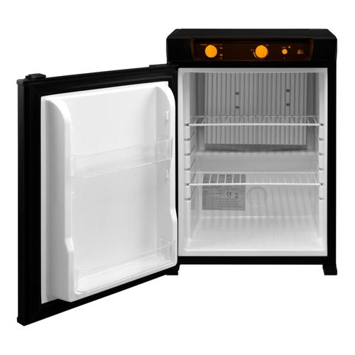 Réfrigérateur Trimixte 43 L Noir Frigo à Absorption 3 Voies Silencieux  Camping-Car Sorties 12v , 220v