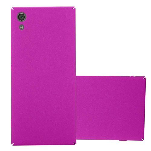 Cadorabo Housse Compatible Avec Sony Xperia Xa1 En Frosty Rose Vif - Hard Case Étui De Protection À L'aspect Givré Contre Les Rayures Et Les Chocs