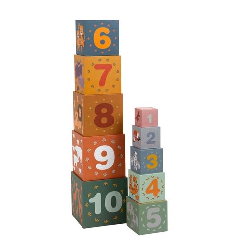 Small Foot Cube Empiler Safari Jeu De Tri Et D Empilage Jouet De Motricité Partir De 1 An Réf 11957 Toys Multicolored