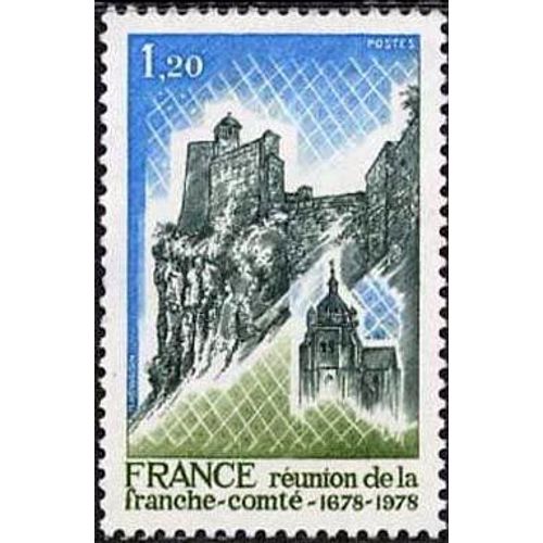 Timbre France 1978 Oblitéré - Réunion De La Franche-Comté 1678-1978 - 1.20 Yt2015