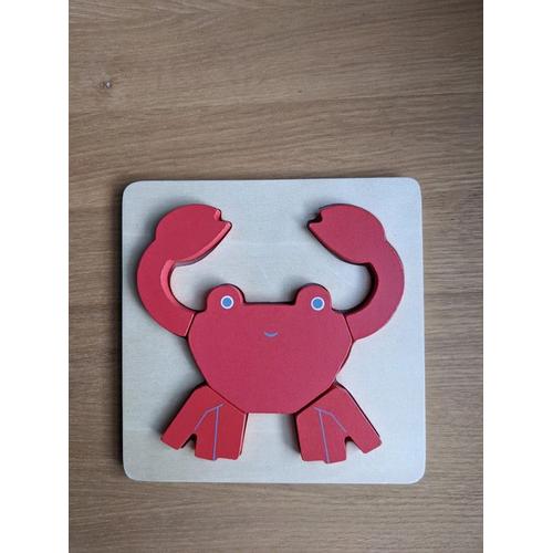 Puzzle En Bois Crabe