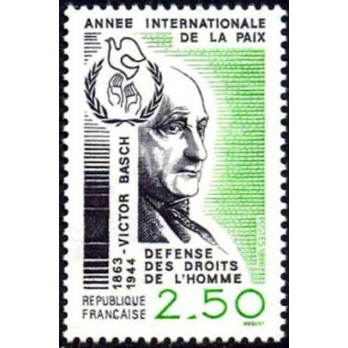 Timbre France 1986 Oblitéré - Victor Basch 1863-1944 - 2.50 Yt2415