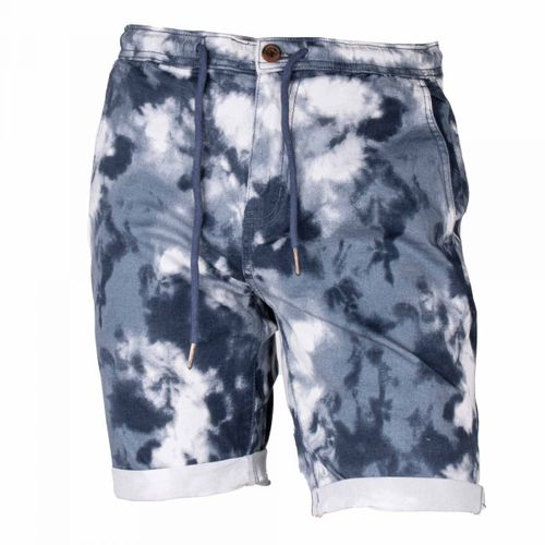 Bermuda Tie & Dye Avec Cordon De Serrage Avec Revers Homme Deeluxe 74