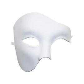 Demi-masque blanc adulte