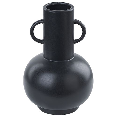 Porcelaine Vase à fleurs 26 cm Noir PEREA