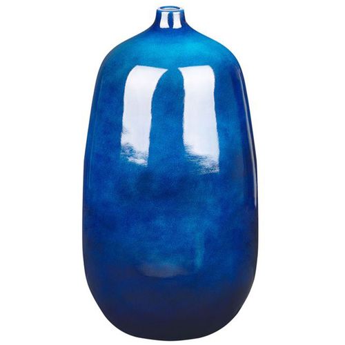 Terre cuite Vase à fleurs 45 cm Bleu VITORIA