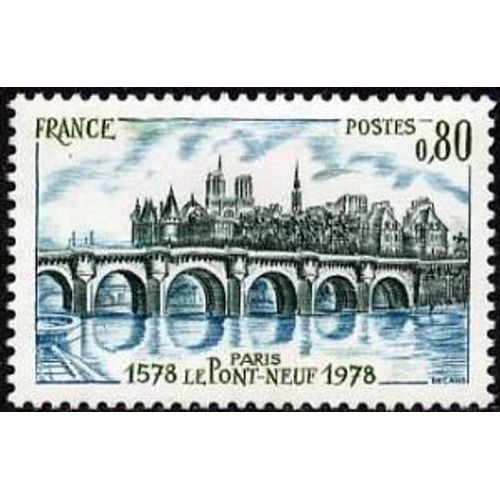 Timbre France 1978 Oblitéré - Le Pont-Neuf De Paris - 0.80 Yt1997