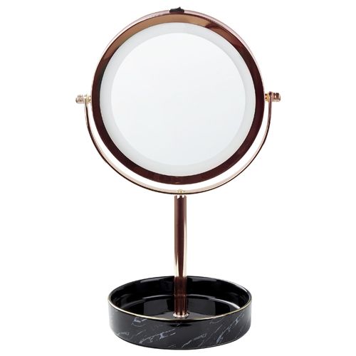 Miroir de table LED SAVOIE Rose doré