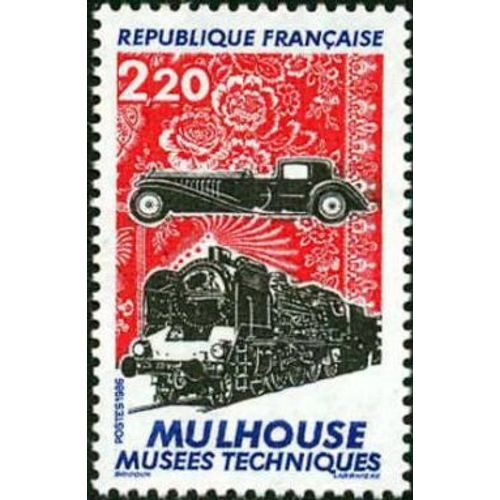 Timbre France 1986 Oblitéré - Musées Techniques De Mulhouse - 2.20 Yt2450