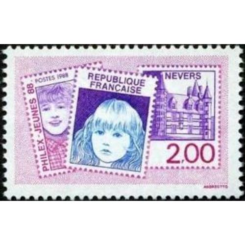 Timbre France 1988 Oblitéré - Philex-Jeunes 88 À Nevers - 2.00 Yt2529