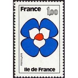 Timbre France 1978 Oblitéré - Ile De France - 1.00 Yt1991