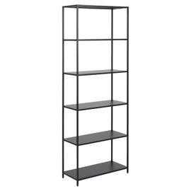 Bibliothèque 5 Niveaux En Métal - H.185 Cm - Noir